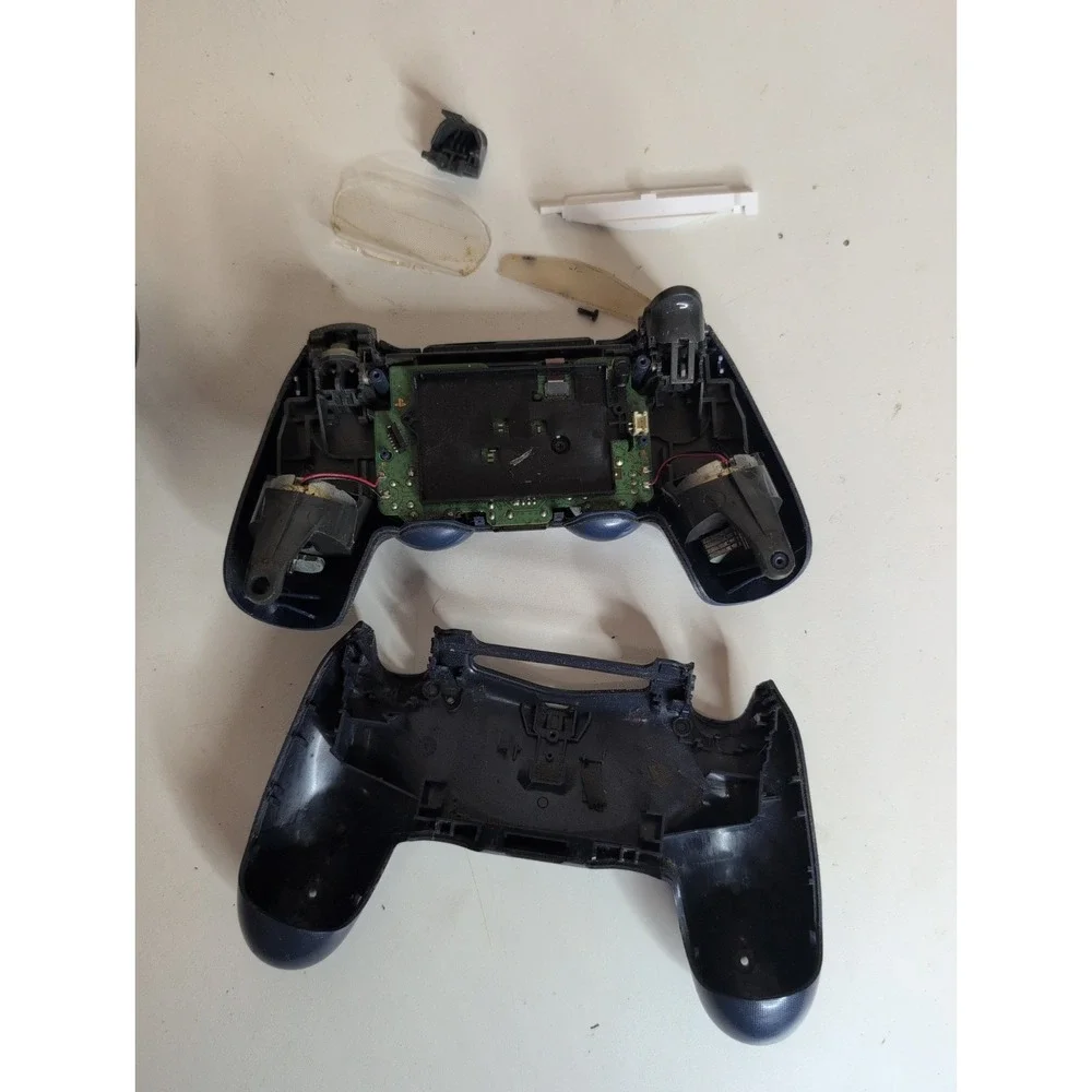 Lot Of 2 PS4 Controllers For Parts Only Blue Black